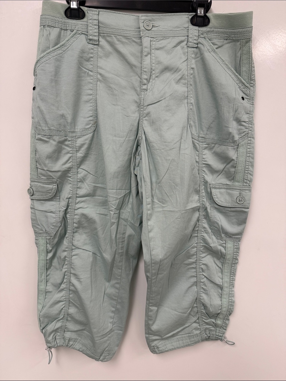 Style & Co. Light Mint Cargo Capris 14